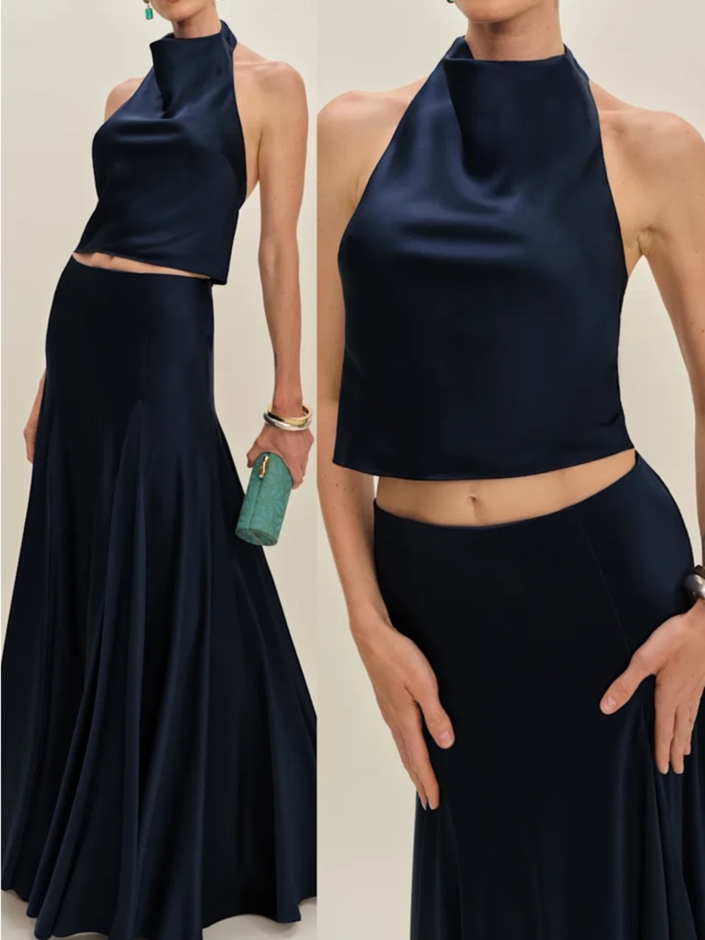 Reformation Sera Silk Two Piece Set - NWT NEW